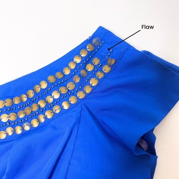 Angie One Shoulder Royal Blue Mini Dress Size Medium - Picture 7 of 16